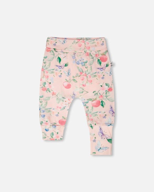 Deux par Deux Deux par Deux Organic Cotton Jersey Evolutive Berries Printed Pants