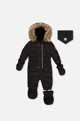 Deux par Deux Deux par Deux Original Removable Mittens & Boots One Piece Puffy Snowsuit
