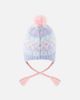 Deux par Deux Deux par Deux Peruvian Fair Isle Fleece Lined Earflap Knit Hat with Pompom - 2
