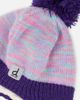 Deux par Deux Deux par Deux Peruvian Striped Fleece-Lined Earflap Knit Hat with Pompom - 4