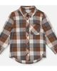 Deux par Deux Deux par Deux Plaid Button-Front Chest Pocket Flannel Shirt - 1