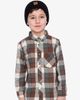 Deux par Deux Deux par Deux Plaid Button-Front Chest Pocket Flannel Shirt - 2