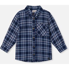 Deux par Deux Deux par Deux Plaid Button Front Chest Pocket Shirt