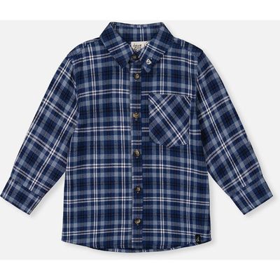 Deux par Deux Deux par Deux Plaid Button Front Chest Pocket Shirt