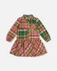 Deux par Deux Deux par Deux Plaid Button Front Chest Pocket Shirt Dress - 1
