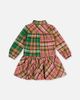 Deux par Deux Deux par Deux Plaid Button Front Chest Pocket Shirt Dress - 5