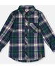 Deux par Deux Deux par Deux Plaid Button Front Shirt Collar Shirt - 1