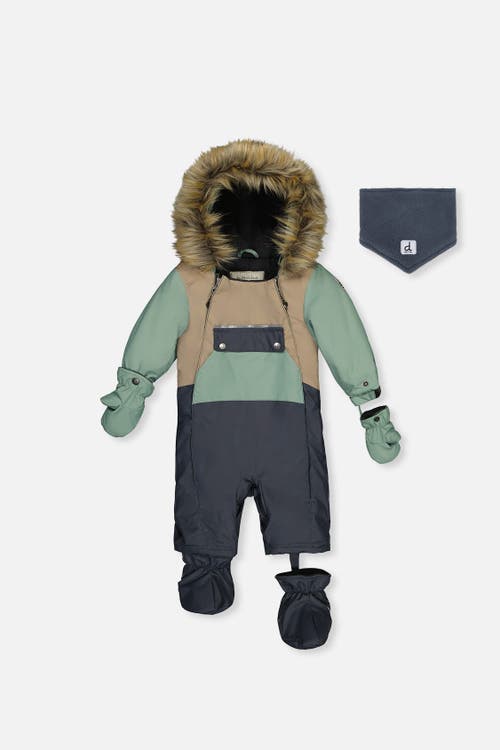Deux par Deux Deux par Deux Play Car Seat Crotch Zipper Fleece Neckwarmer One Piece Snowsuit