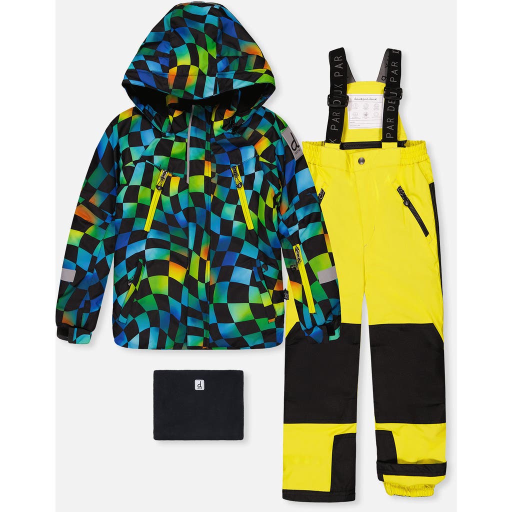 Deux par Deux Deux par Deux Play Checkerboard Jacket & Reinforced Pants Two Piece Snowsuit