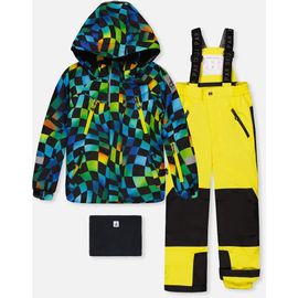 Deux par Deux Deux par Deux Play Checkerboard Jacket & Reinforced Pants Two Piece Snowsuit