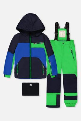 Deux par Deux Deux par Deux Play Colorblock Jacket & Reinforced Pants Two Piece Snowsuit