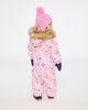 Deux par Deux Deux par Deux Play Mini Flower Faux Fur Hood Car Seat One Piece Snowsuit - 4