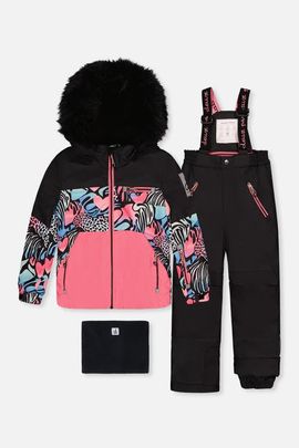 Deux par Deux Deux par Deux Play Zebra Jacket & Reinforced Pants Two Piece Snowsuit