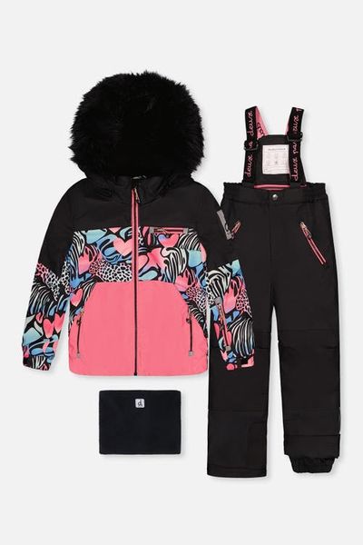 Deux par Deux Deux par Deux Play Zebra Jacket & Reinforced Pants Two Piece Snowsuit