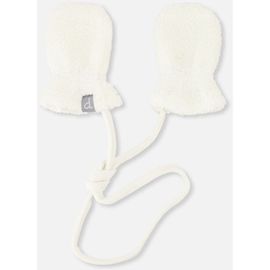 Deux par Deux Deux par Deux Plush Fleece Soft Lined Attached String Mittens