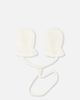 Deux par Deux Deux par Deux Plush Fleece Soft Lined Attached String Mittens - 2