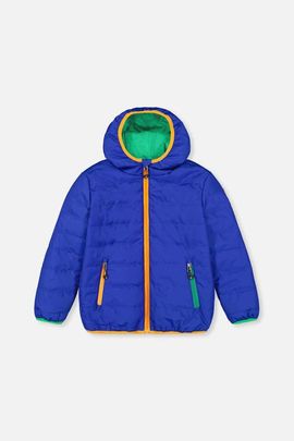 Deux par Deux Deux par Deux Quilted Hooded Zip Pocket Mid-Season Jacket