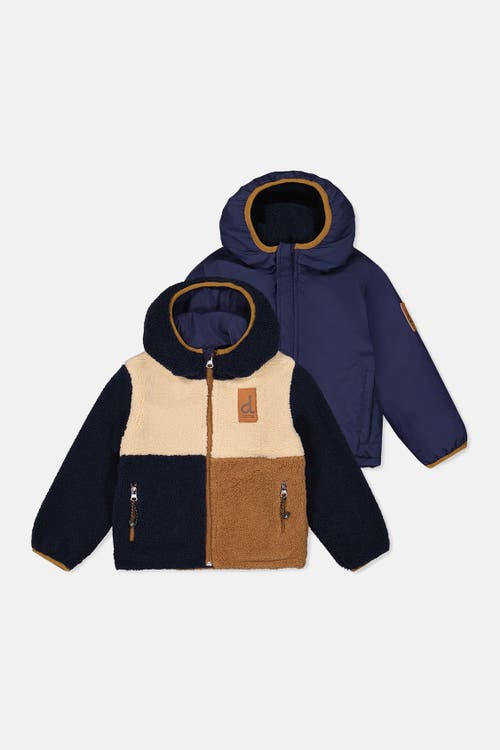 Deux par Deux Deux par Deux Reversible Mid-Season Fleece Hooded Full Zip Jacket