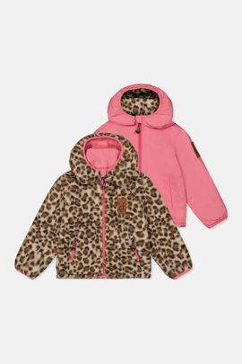 Deux par Deux Deux par Deux Reversible Mid-Season Fleece Hooded Jacket