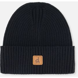 Deux par Deux Deux par Deux Ribbed Folded Cuff Logo Hat