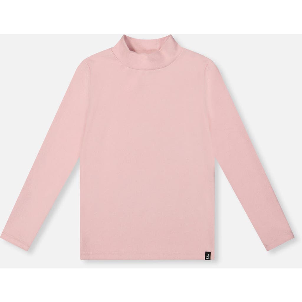 Deux par Deux Deux par Deux Ribbed Mock Neck Long Sleeve Top
