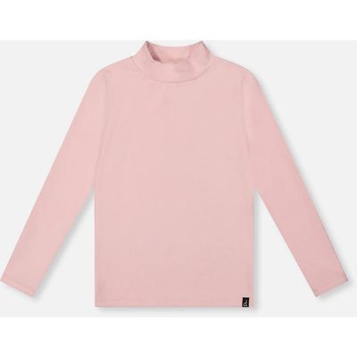 Deux par Deux Deux par Deux Ribbed Mock Neck Long Sleeve Top
