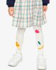 Deux par Deux Deux par Deux Ribbed Waistband Graphic Detail Knit Tights - 2