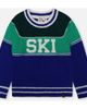 Deux par Deux Deux par Deux Ski Jacquard Colorblock Ribbed Cuff Sweater - 1