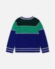 Deux par Deux Deux par Deux Ski Jacquard Colorblock Ribbed Cuff Sweater - 2