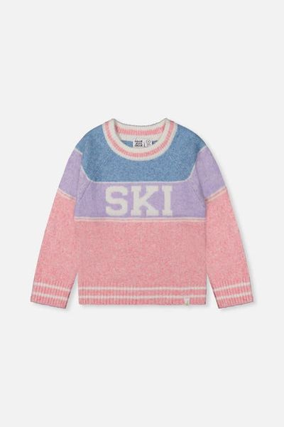 Deux par Deux Deux par Deux Ski Jacquard Colorblock Sweater