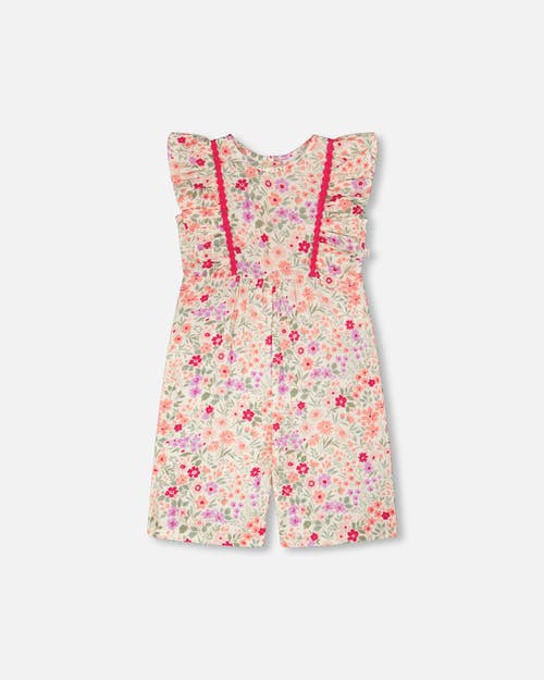 Deux par Deux Deux par Deux Sleeveless Muslin Flowers Jumpsuit