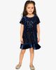 Deux par Deux Deux par Deux Sparkle Velour Short Sleeve A-Line Dress - 2