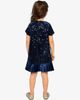 Deux par Deux Deux par Deux Sparkle Velour Short Sleeve A-Line Dress - 4