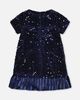 Deux par Deux Deux par Deux Sparkle Velour Short Sleeve A-Line Dress - 5