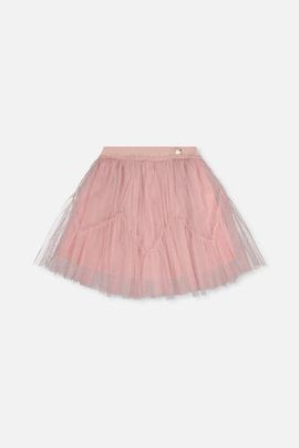 Deux par Deux Deux par Deux Tiered Mesh Elastic Waist Skirt