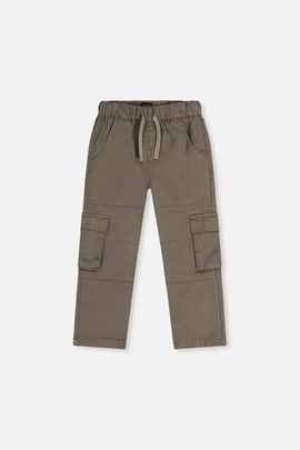 Deux par Deux Deux par Deux Twill Cargo Pocket Elastic Drawstring Waist Pants