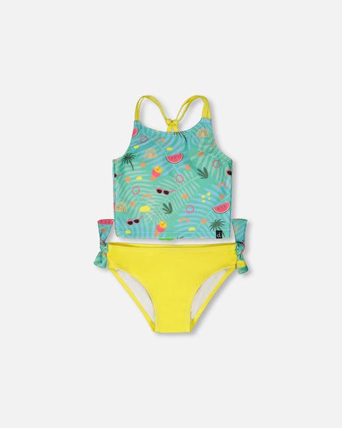 Deux par Deux Deux par Deux Two-Piece Double Crossed Straps Beach Swimsuit