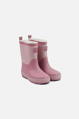 Deux par Deux Deux par Deux Two-Tone Pull-On Rain Boots