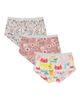 Deux Par Deux Deux par Deux Unisex Feminine Organic Cotton Full Coverage 3-Pack Boyshort Panties - 2