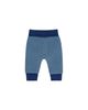 Deux Par Deux Deux par Deux Unisex French Terry Denim Knee Patch Foldover Waist Evolutive Pants - 2
