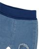 Deux Par Deux Deux par Deux Unisex French Terry Denim Knee Patch Foldover Waist Evolutive Pants - 3