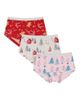 Deux Par Deux Deux par Deux Unisex Holiday Organic Cotton Full Coverage 3-Pack Boyshort Panties - 1