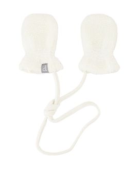 Deux Par Deux Deux par Deux Unisex Plush Fleece Soft Lined Attached String Mittens