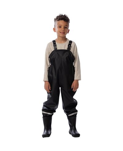 Deux Par Deux Deux par Deux Unisex Rain Adjustable Suspender Reflective Ankle Overalls
