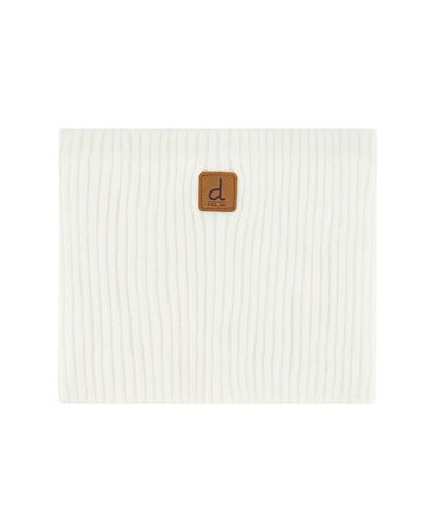Deux Par Deux Deux par Deux Unisex Ribbed Knit Tube Style Logo Patch Neckwarmer