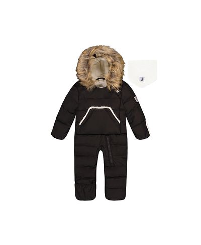 Deux Par Deux Deux par Deux Unisex Snug Fleece Neckwarmer One Piece Snowsuit