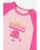 Deux Par Deux Deux par Deux Unisex Two Piece Hanukkah Raglan Top Elastic Waist Pants Pajama Set - 3