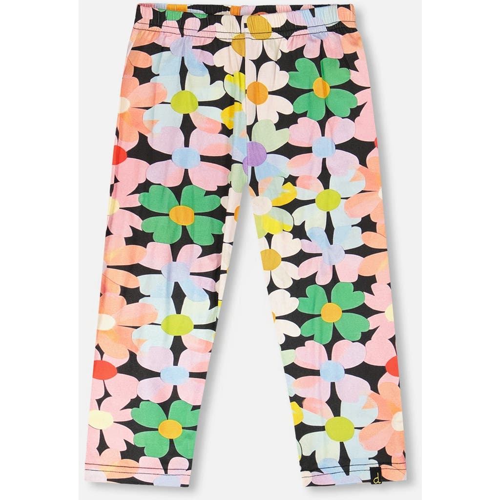 Deux par Deux Deux par Deux Viscose Slim Fit Flowers Leggings