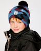 Deux par Deux Deux par Deux Winter Camouflage Jacquard Snug Fit Knit Hat with Pompom - 2