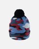 Deux par Deux Deux par Deux Winter Camouflage Jacquard Snug Fit Knit Hat with Pompom - 3